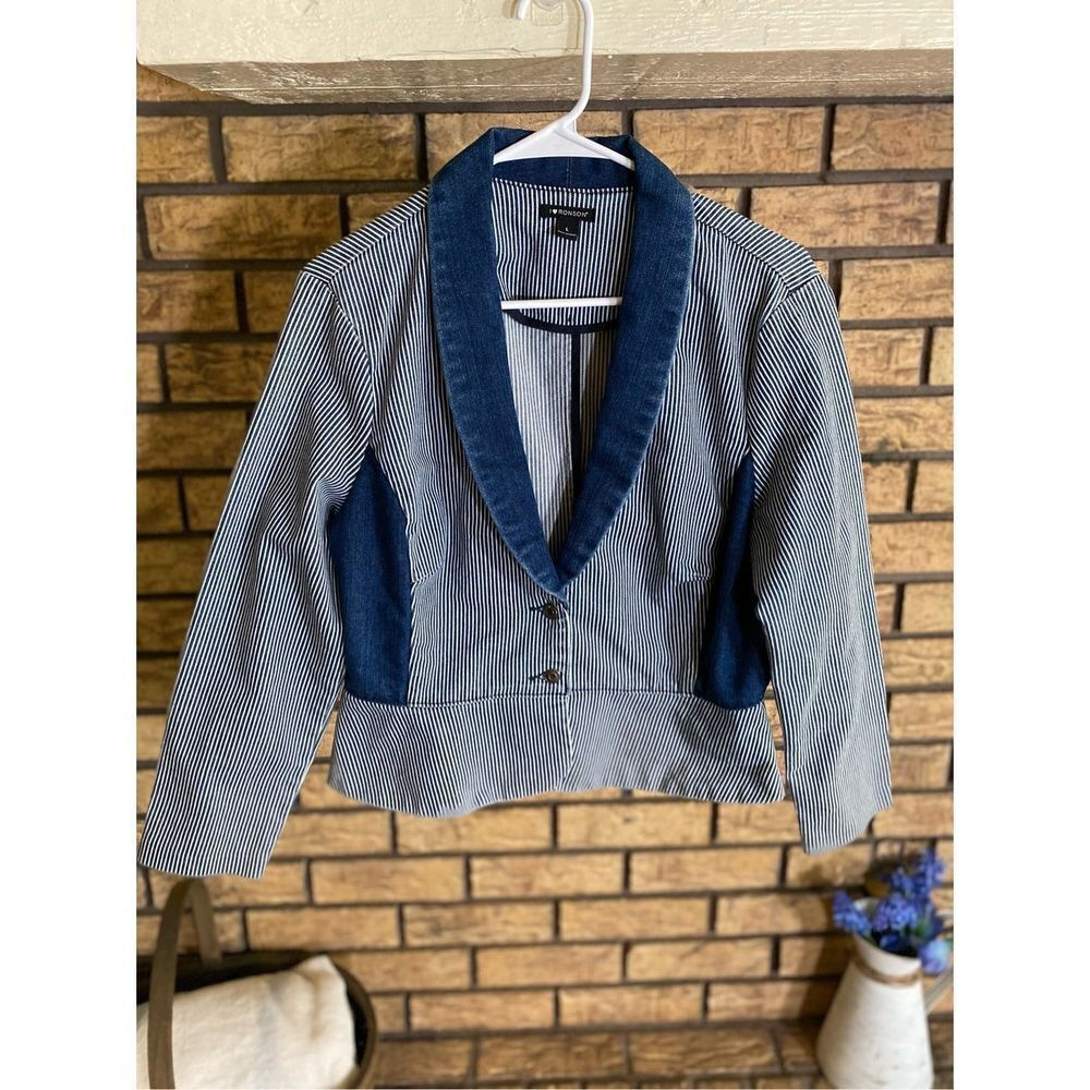I ❤️ Ronson Denim Striped Jacket